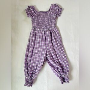 SweetHoney plaid Jumpsuit